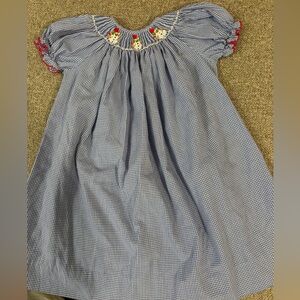 Snowman smock dress